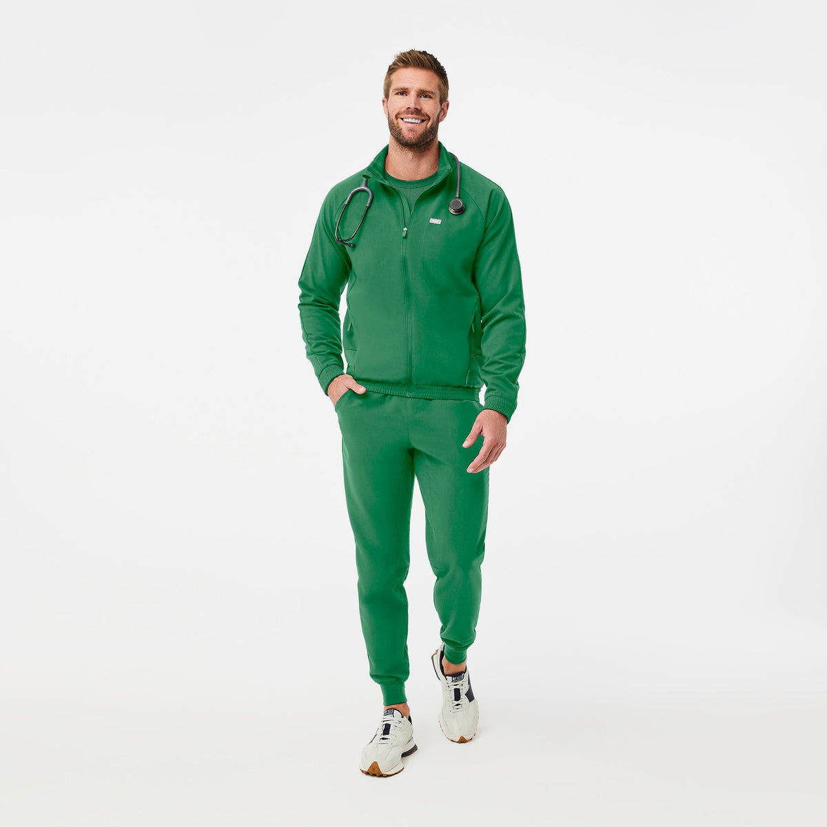Cobaki Scrub Jacket - Indocyanine Green