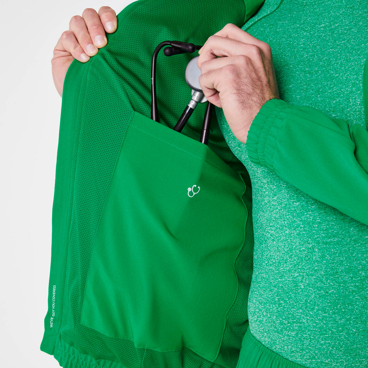 Cobaki Scrub Jacket - Evergreen