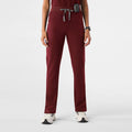 Yola High-Rise Slim Scrub Pant™ - Burgundy