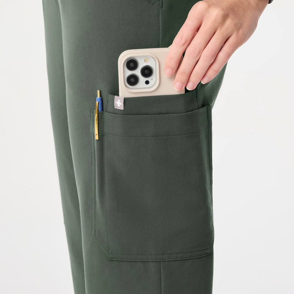 Uman High-Rise Jogger Scrub Pant - Moss