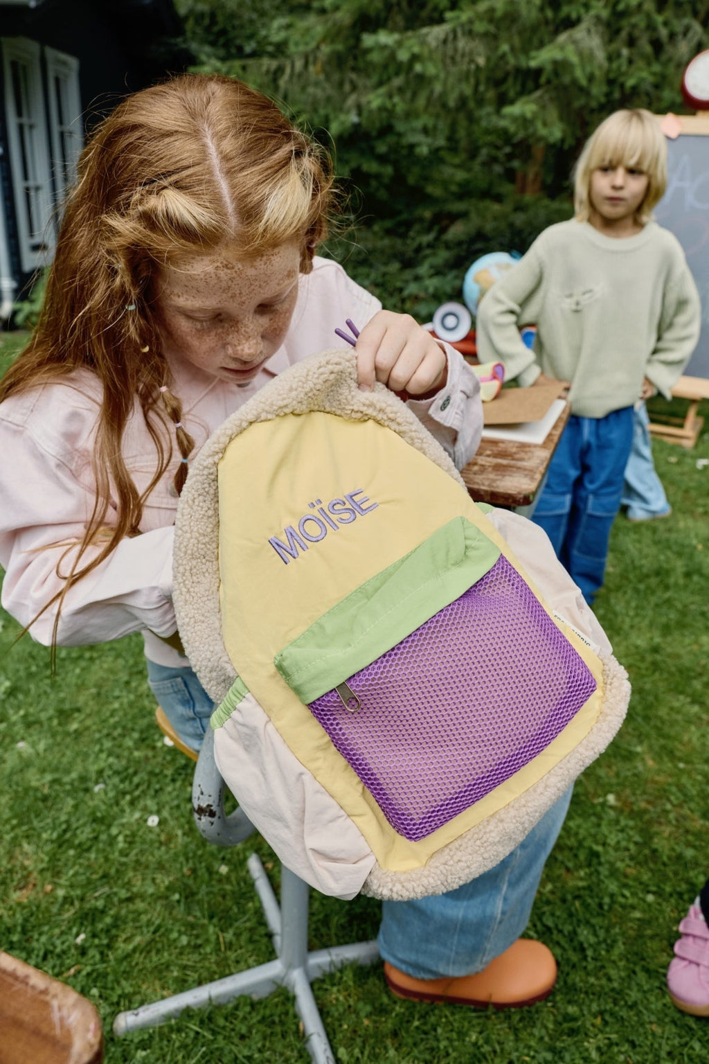 Patchwork Midi Rucksack | Buttergelb