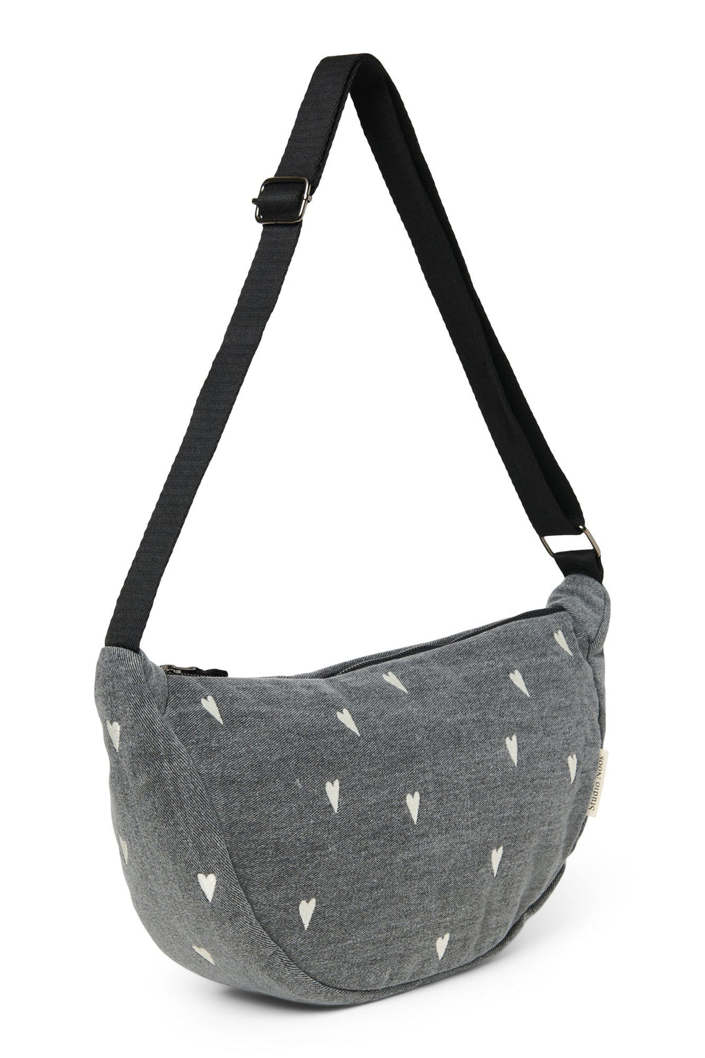 Denim-Gürteltasche für Erwachsene | Graue Herzen