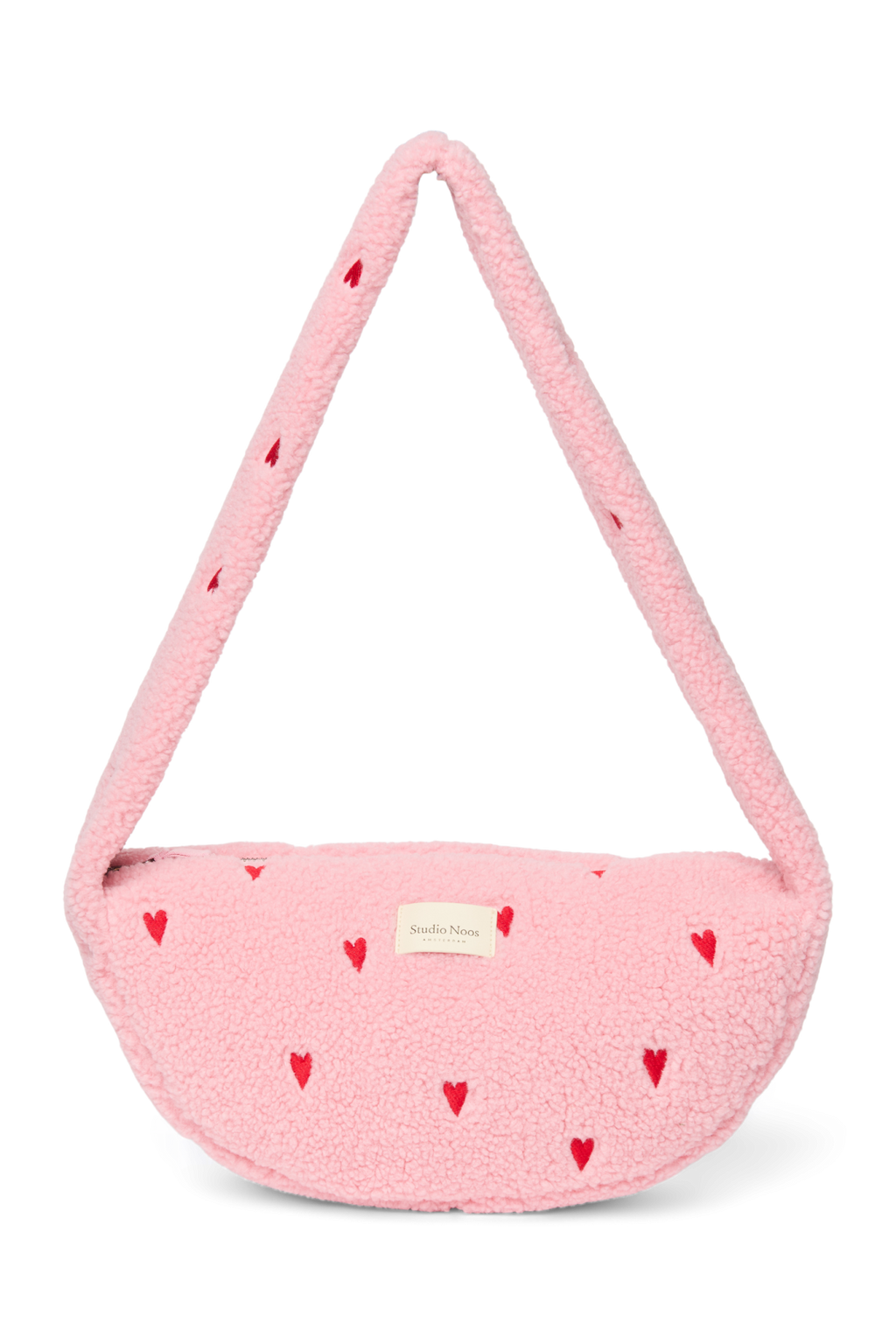 Teddy Mini Crossbodytas | Lichtroze Hartjes