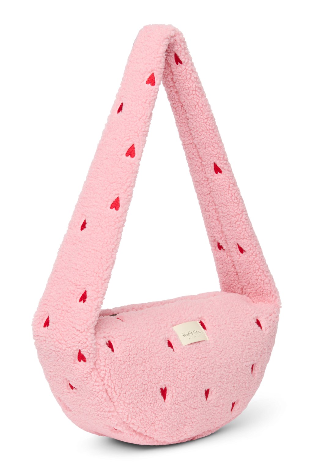 Teddy Mini Crossbodytas | Lichtroze Hartjes