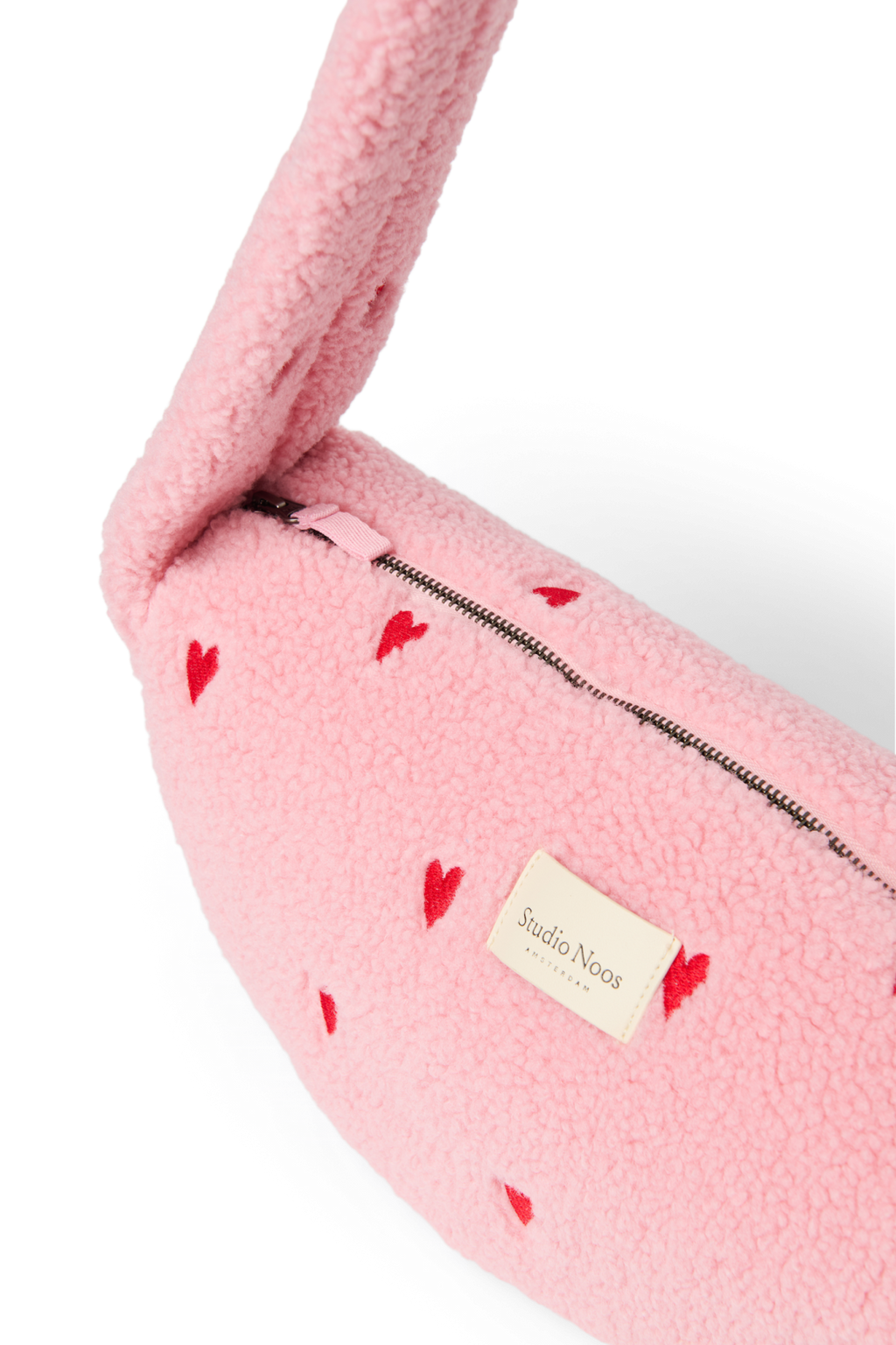 Teddy Mini Crossbodytas | Lichtroze Hartjes