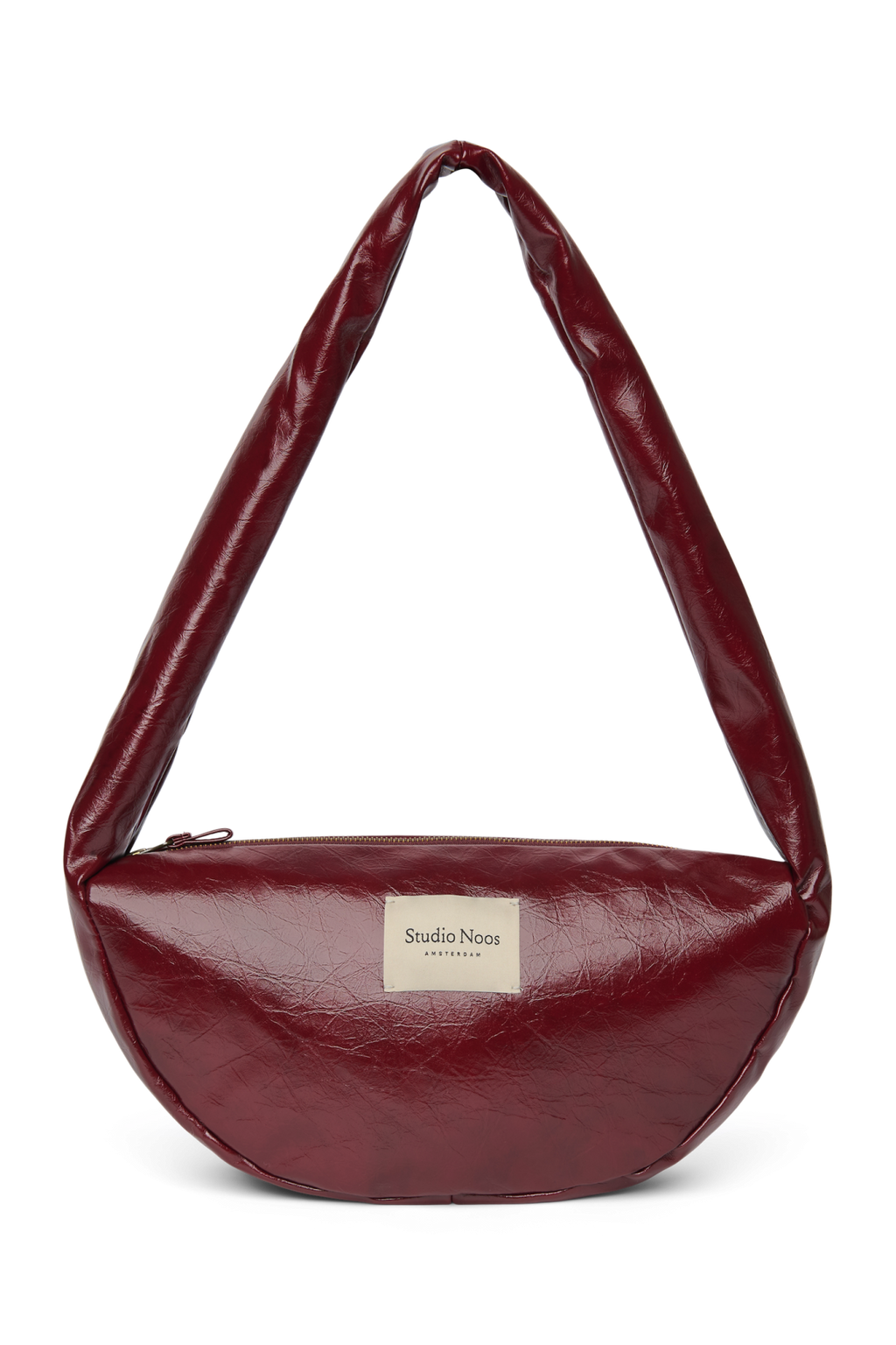 Vegan Leren Mini Crossbodytas | Bordeauxrood