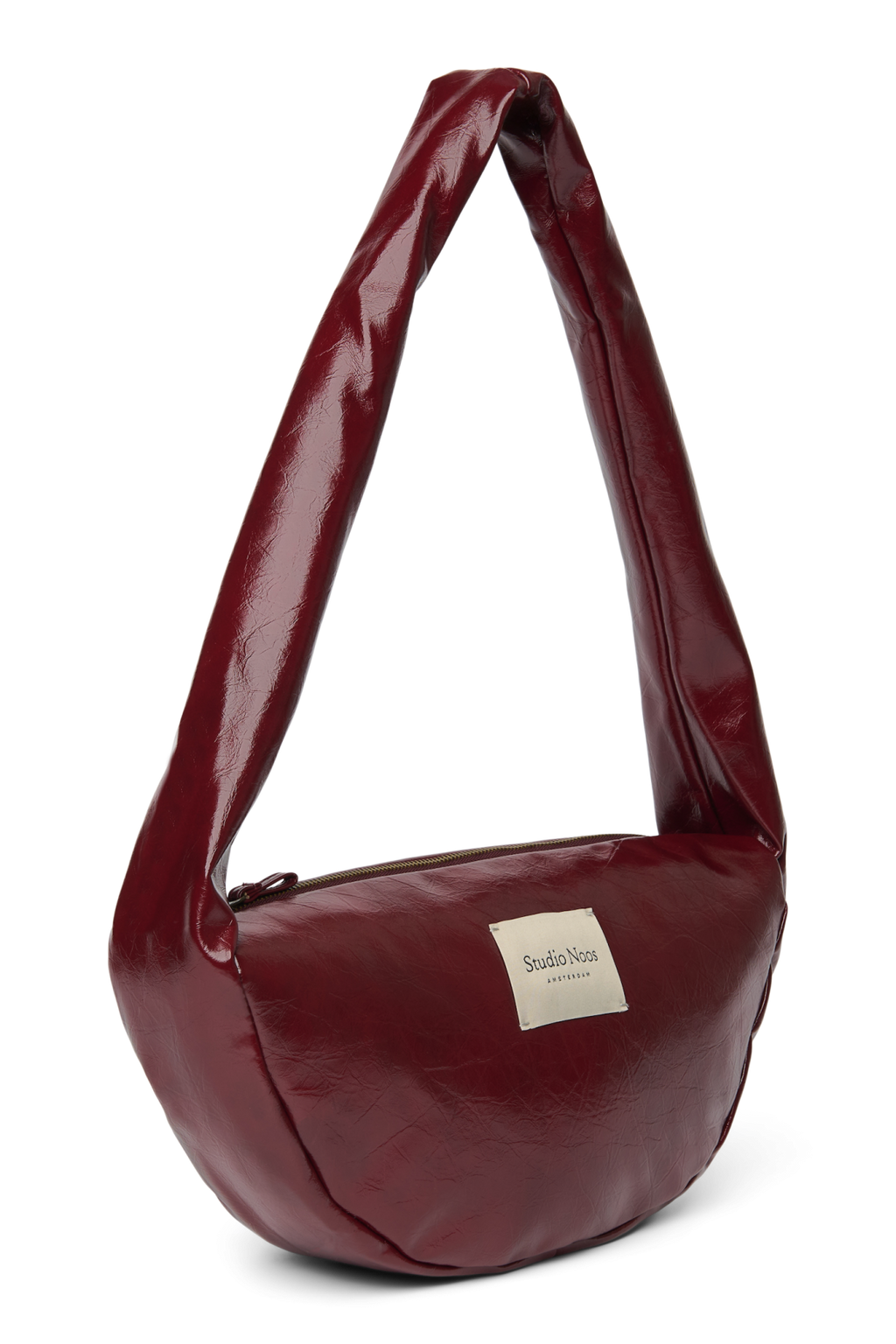 Vegan Leren Mini Crossbodytas | Bordeauxrood