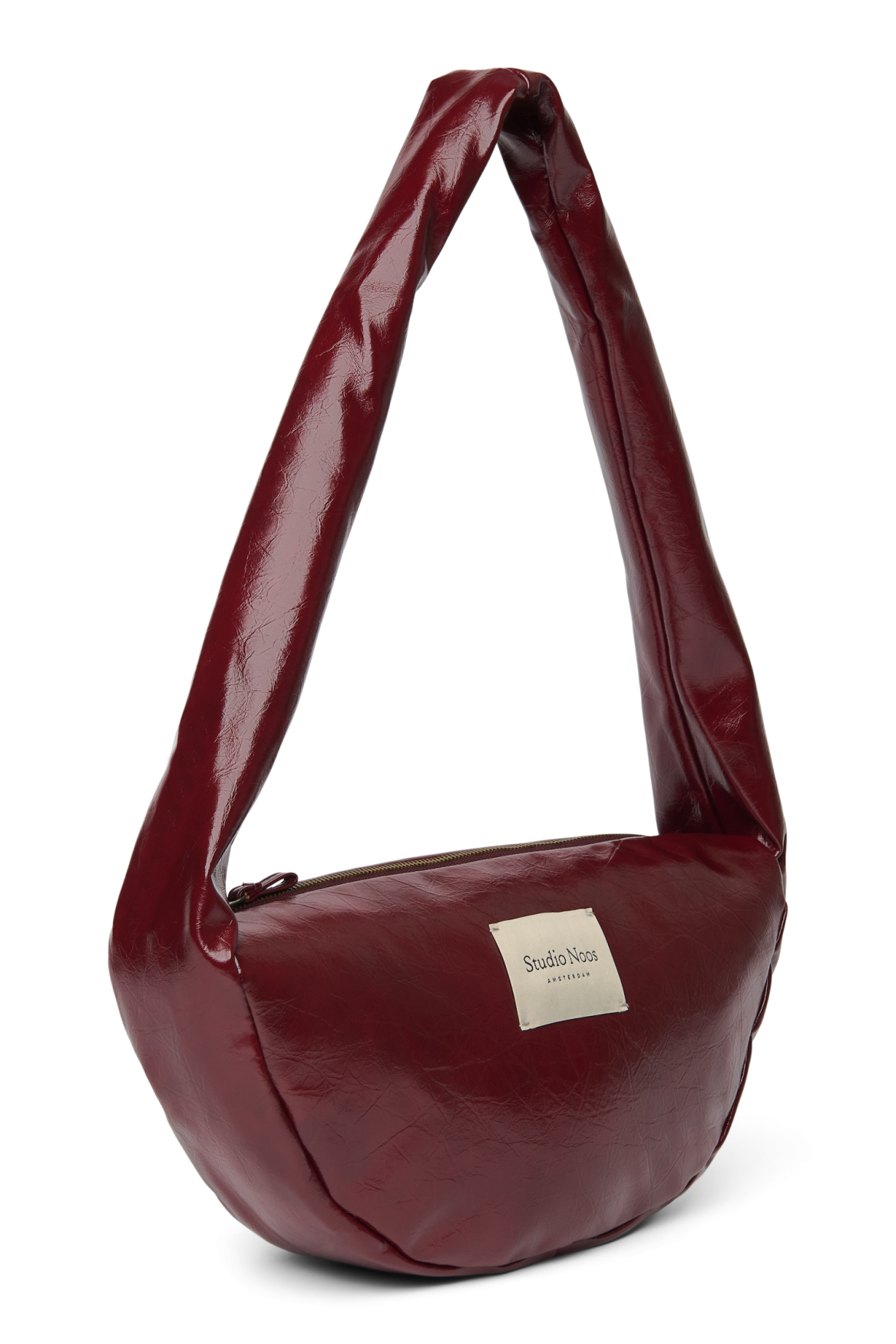 Vegan Leren Mini Crossbodytas | Bordeauxrood