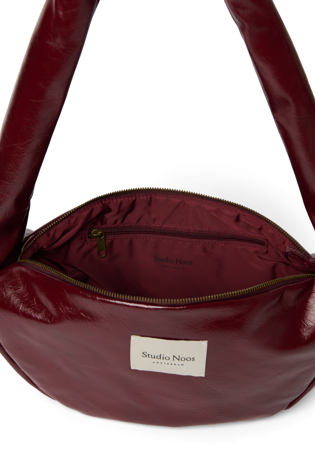 Vegan Leren Mini Crossbodytas | Bordeauxrood