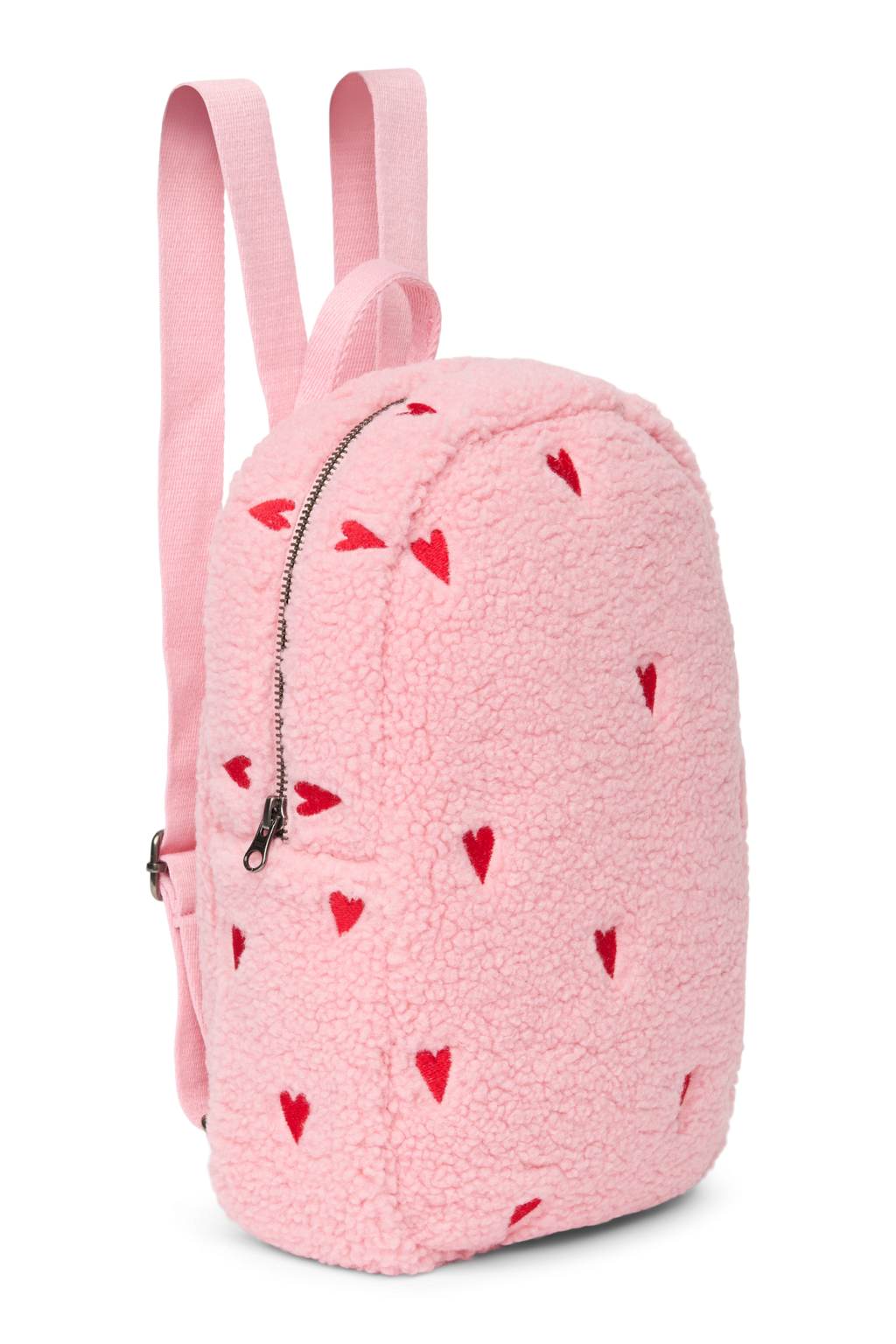 Teddy Mini Rugzak | Lichtroze Hartjes