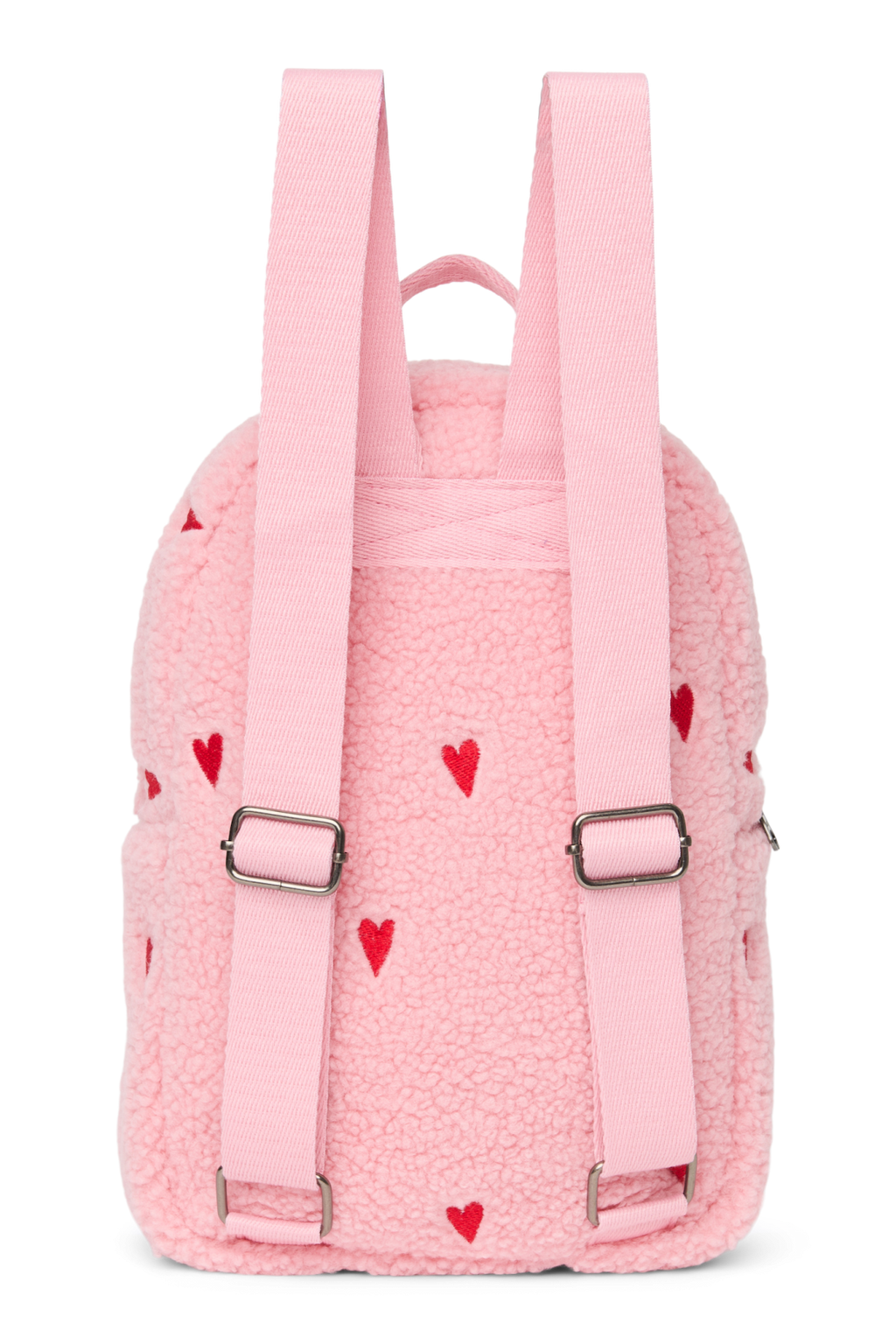 Teddy Mini Rugzak | Lichtroze Hartjes