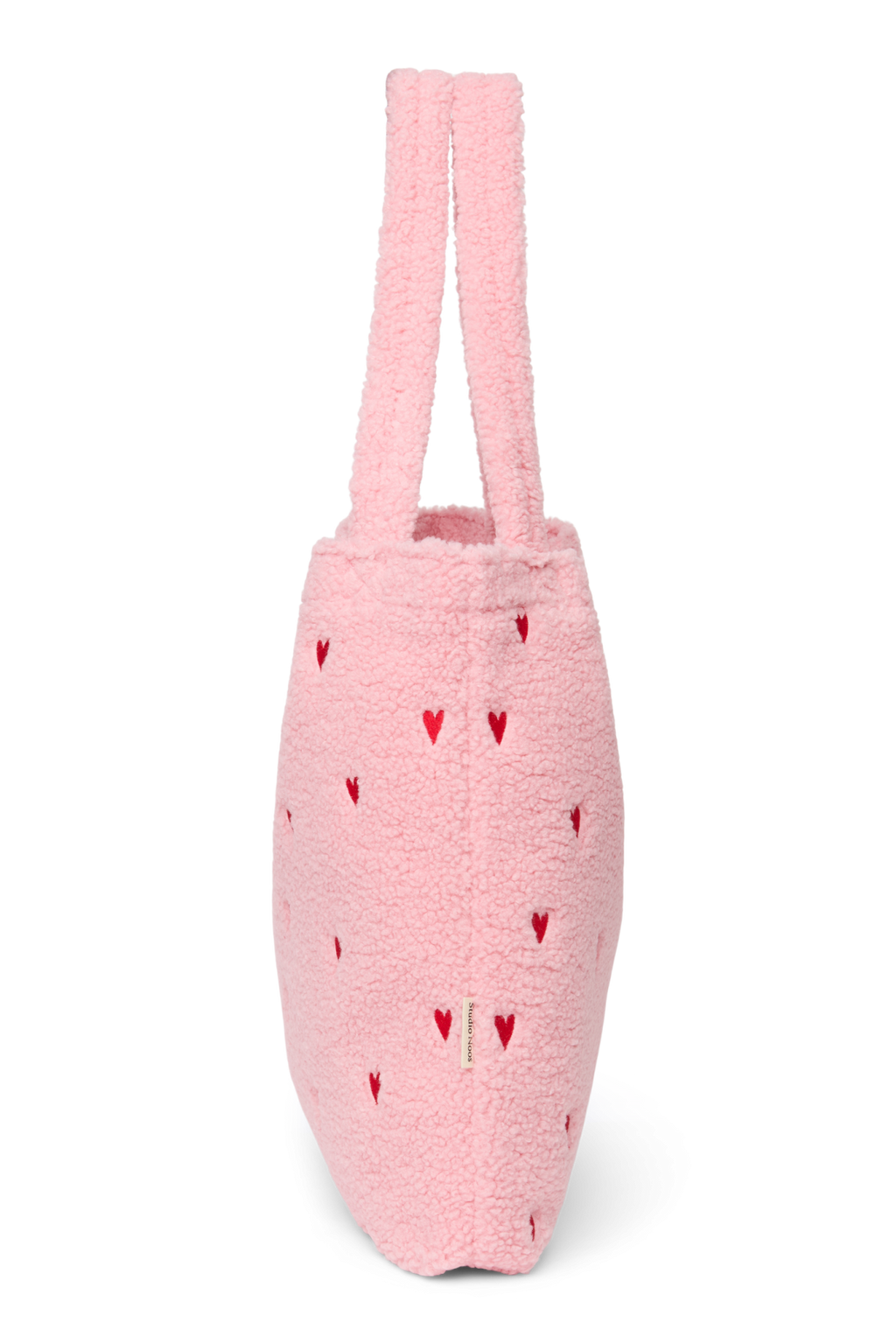 Teddy Mom Bag | Lichtroze hartjes