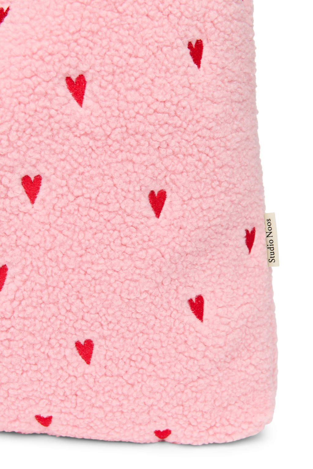 Teddy Mom Bag | Lichtroze hartjes