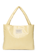 Vegan leren mom bag | Botergeel