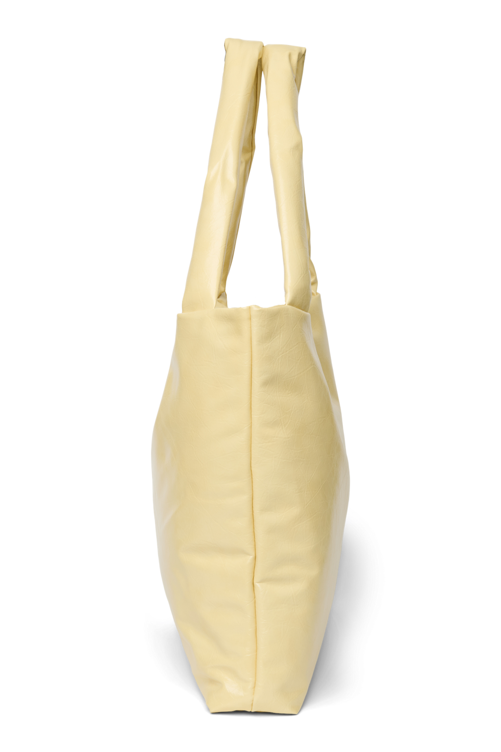 Vegan leren mom bag | Botergeel