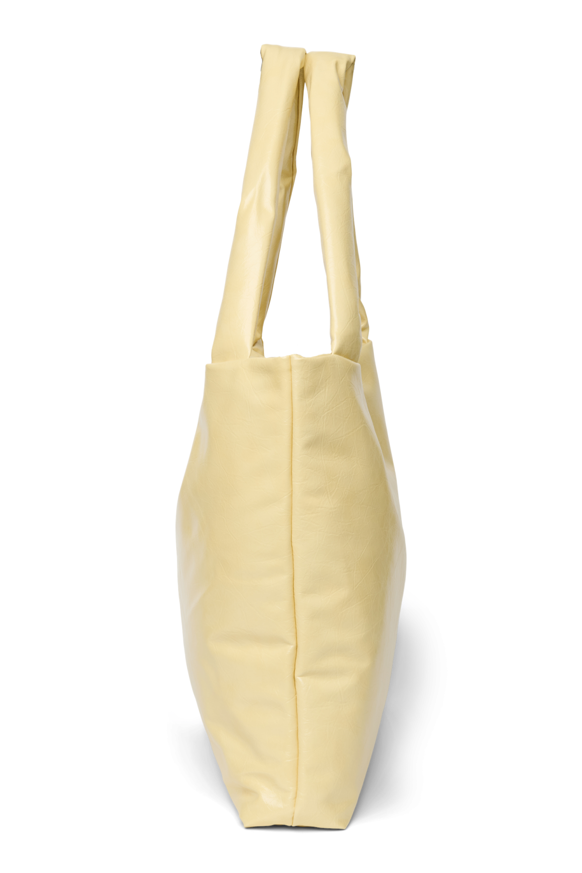 Vegan leren mom bag | Botergeel