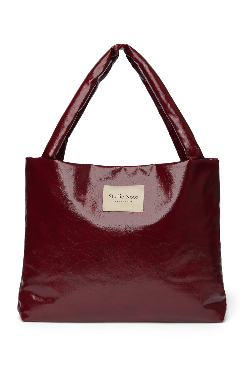 Vegan leren mom bag | Bordeaux