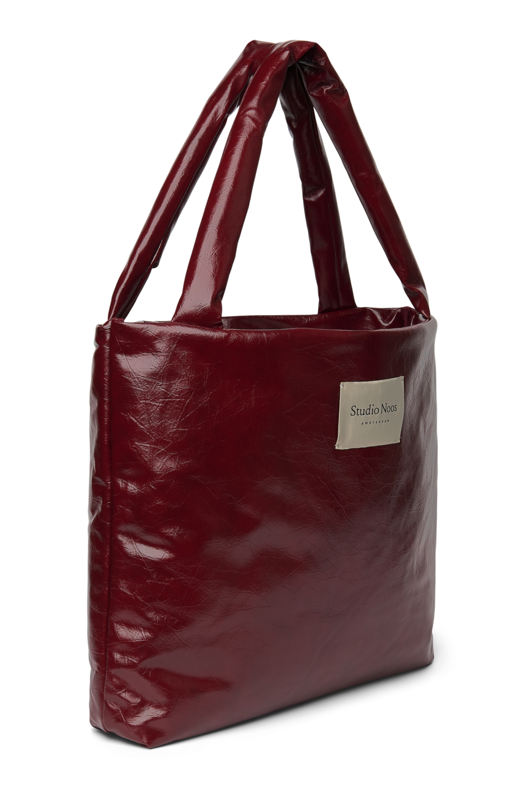 Vegan leren mom bag | Bordeaux