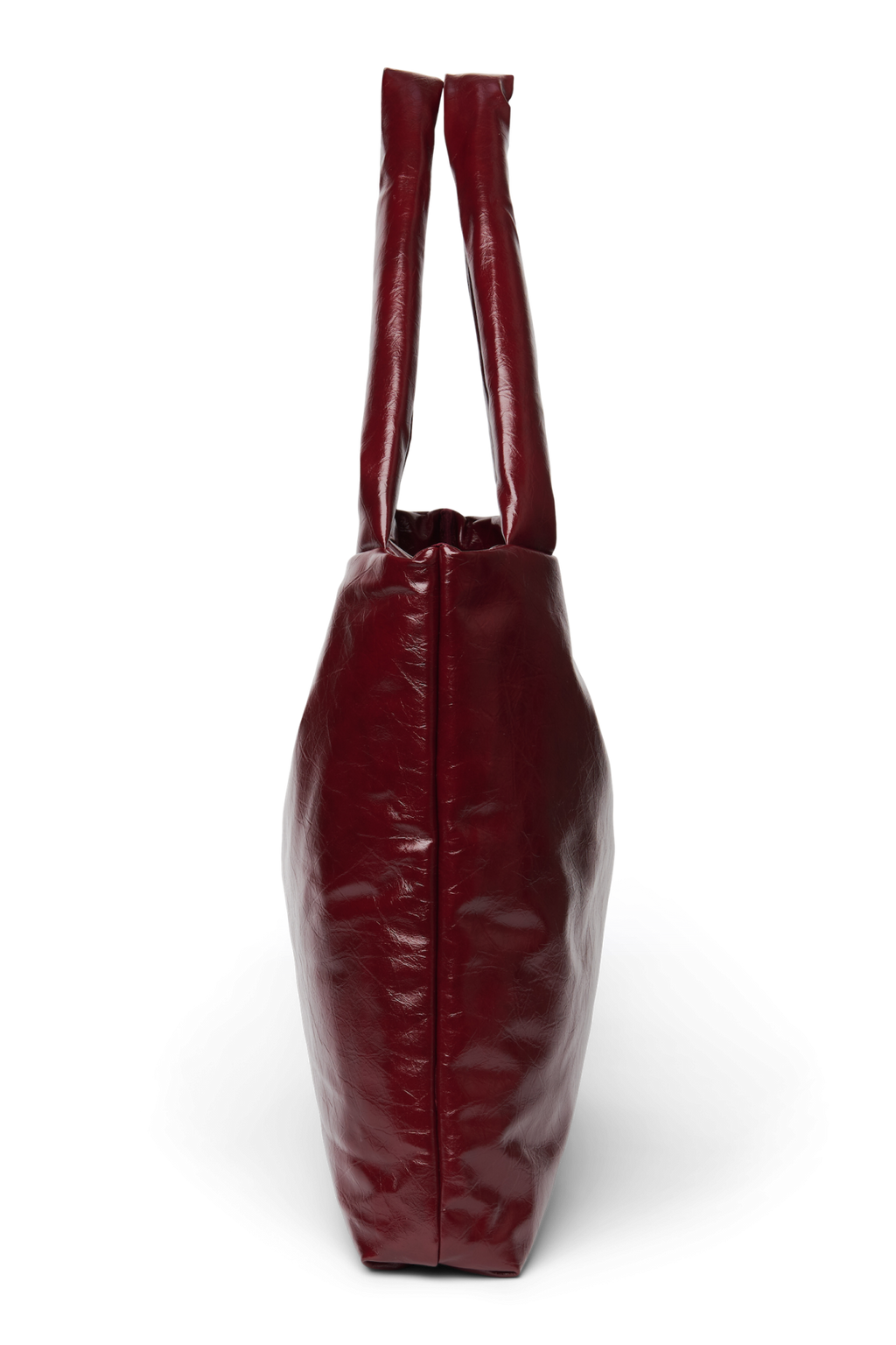 Vegan leren mom bag | Bordeaux