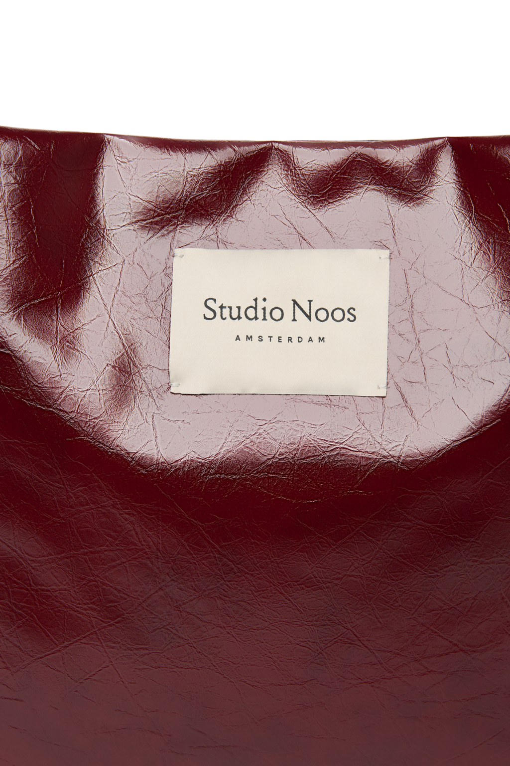 Vegan leren mom bag | Bordeaux