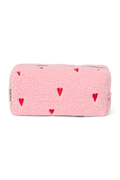 Teddy Pouch | Lichtroze hartjes