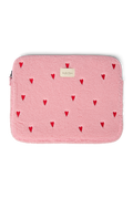 Teddy Laptop Hülle 15 Zoll | Hellrosa Herzen