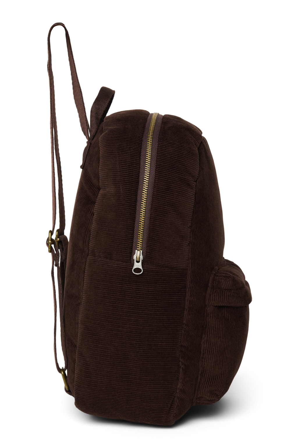 Rib Puffy Midi Rucksack | Dunkelbraun