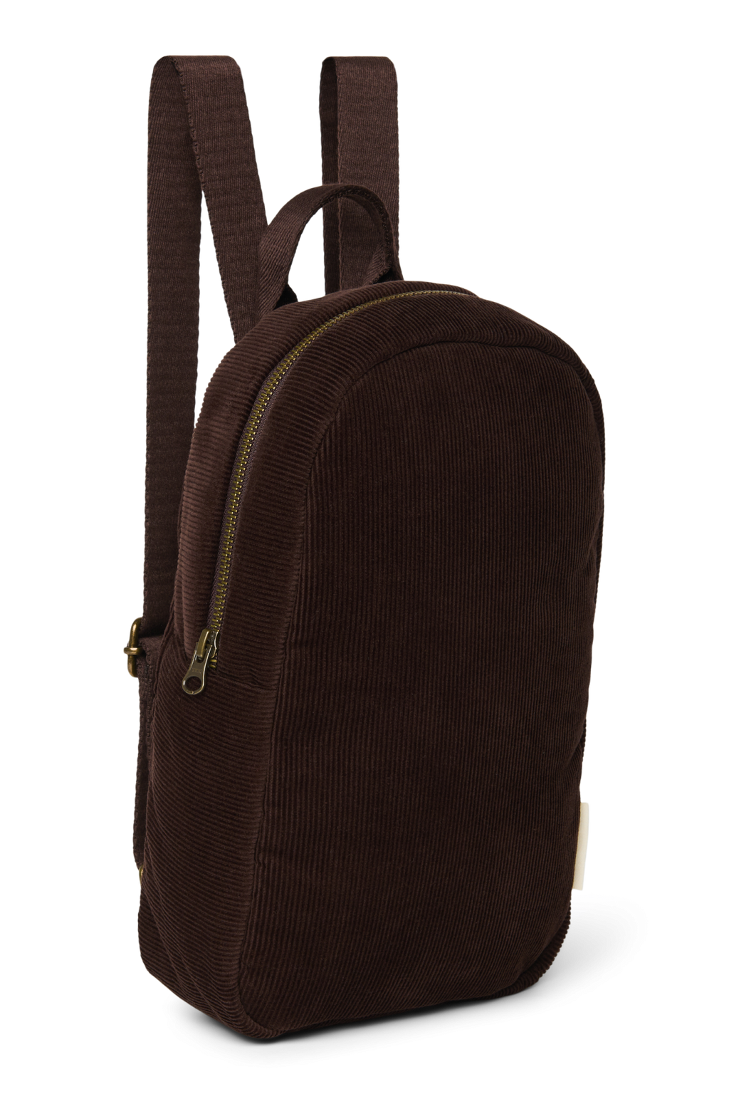 Rippen-Puffy-Mini-Rucksack | Dunkelbraun