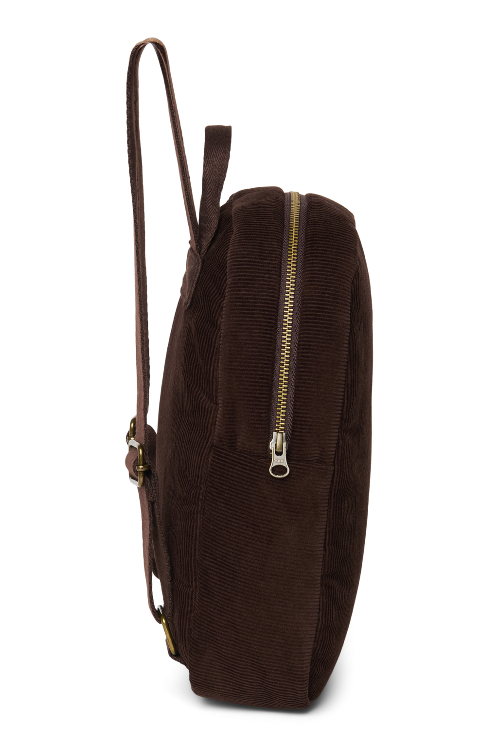 Rippen-Puffy-Mini-Rucksack | Dunkelbraun