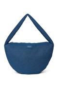 Denim schoudertas | Donkerblauw