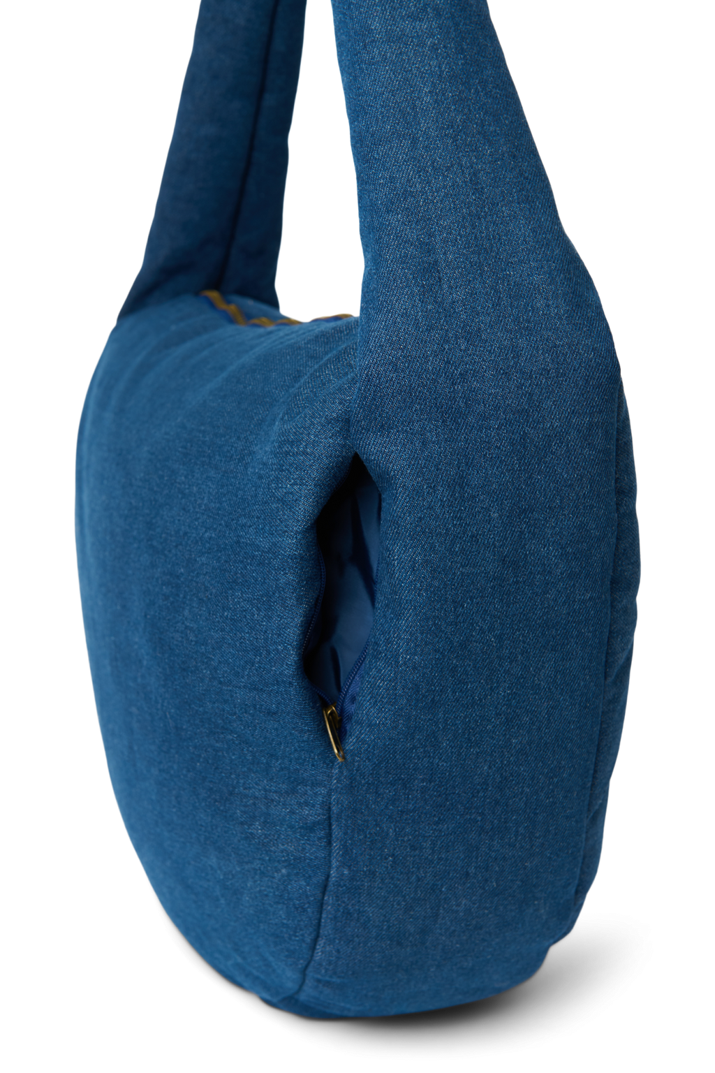 Denim schoudertas | Donkerblauw