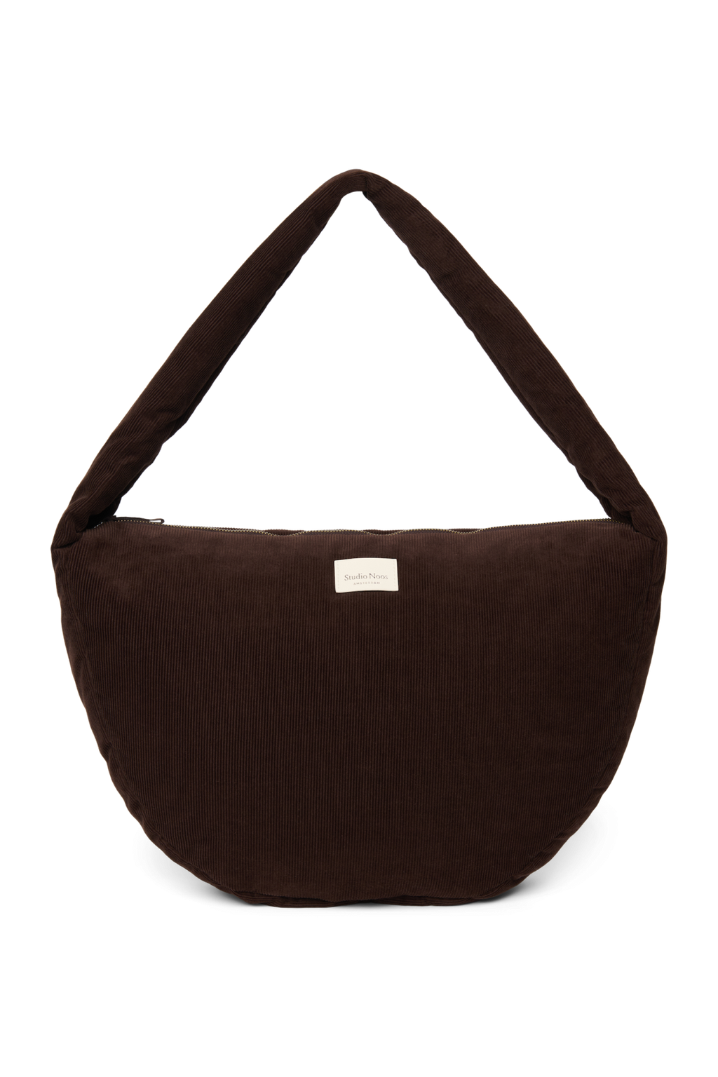 Rib Puffy Crossbodytas | Donkerbruin
