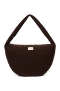 Rib Puffy Crossbodytas | Donkerbruin