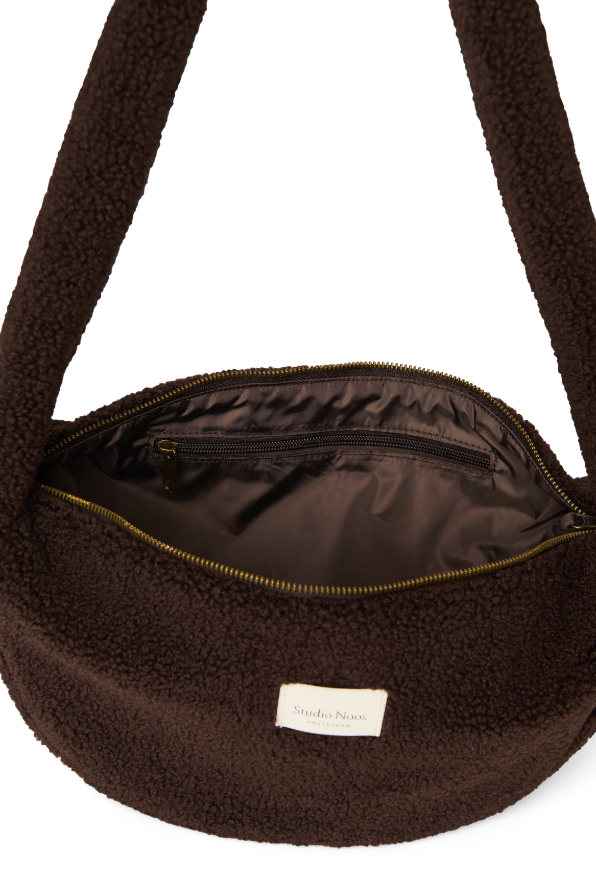 Teddy Mini Crossbody-Tasche | Schokolade