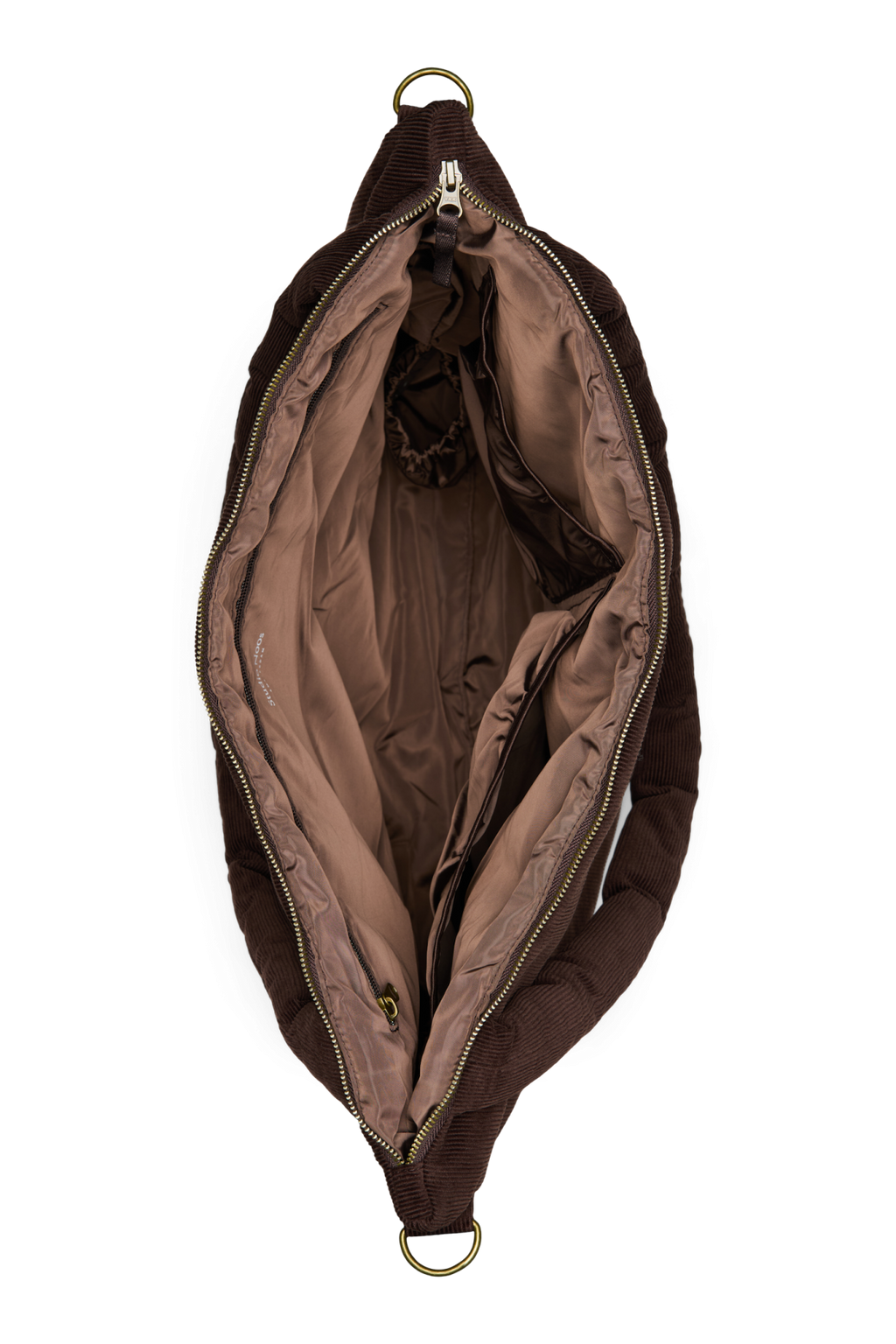 Rib Puffy Luiertas | Donkerbruin