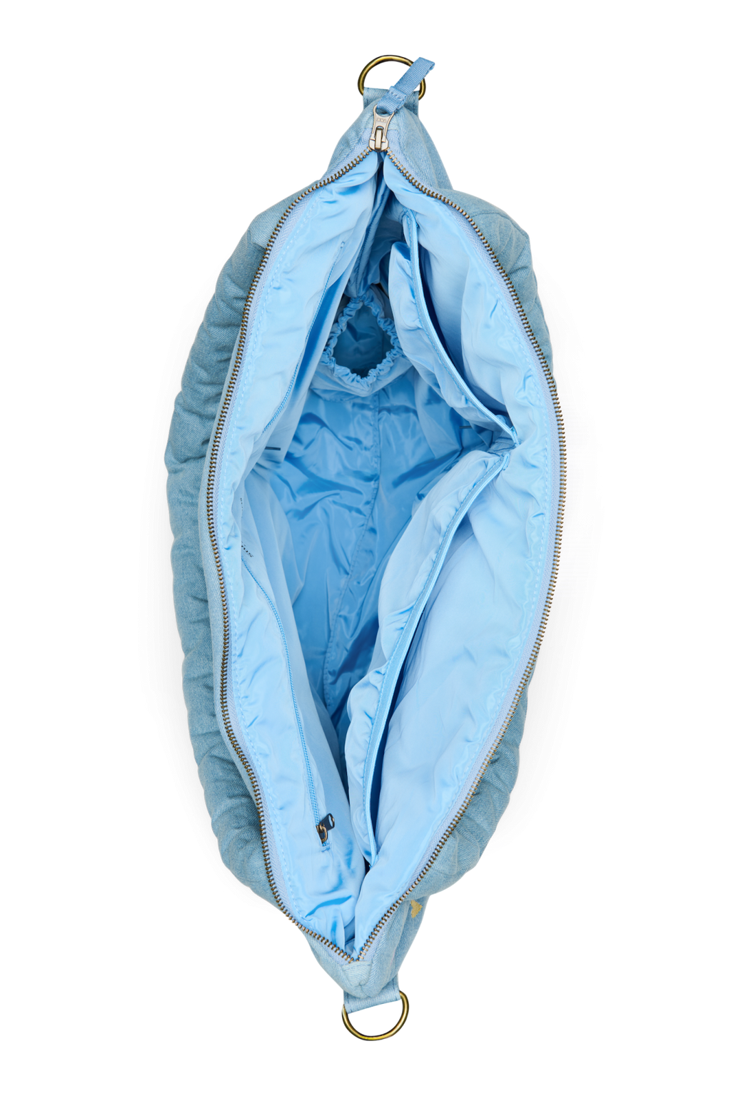 Denim Luiertas | Lichtblauwe Hartjes