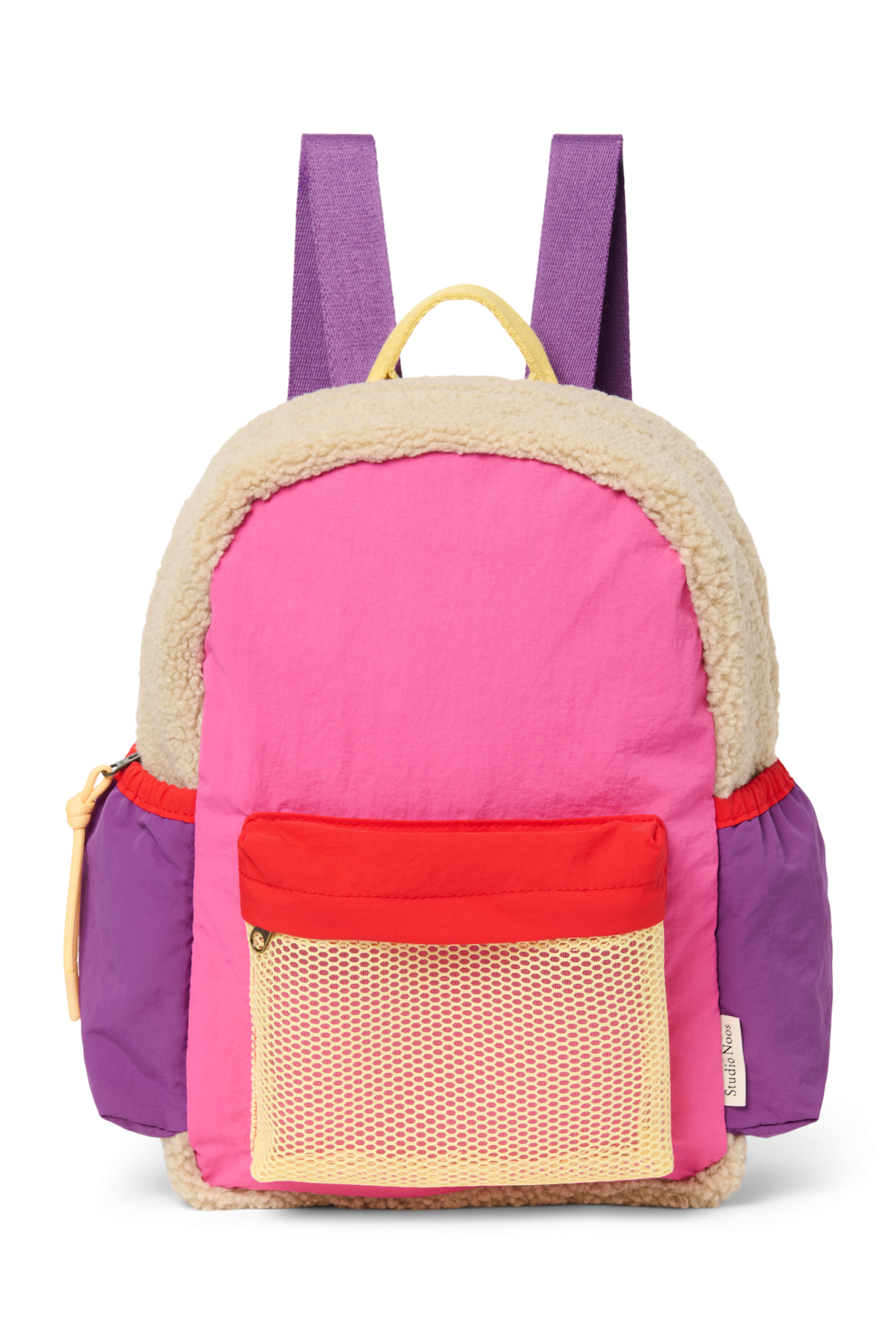 Patchwork Midi Backpack | Bright Pink