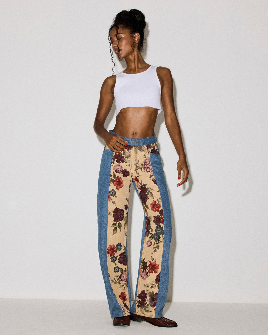 THE SYDNEE Imperial Blue High-Rise Barrel Denim Women's Jeans | Steve Madden