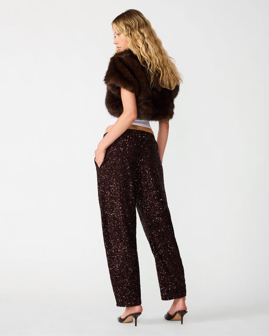ARLET PANT DARK TOFFEE