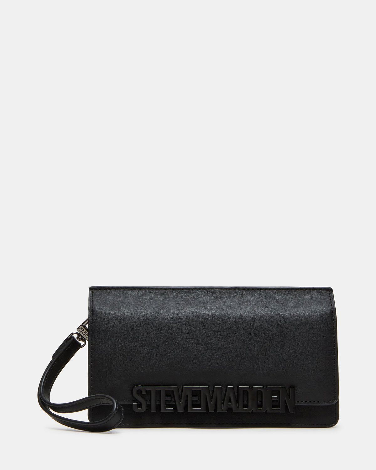 CABBYY Wallet Black Front Flap Wristlet Wallet | Steve Madden
