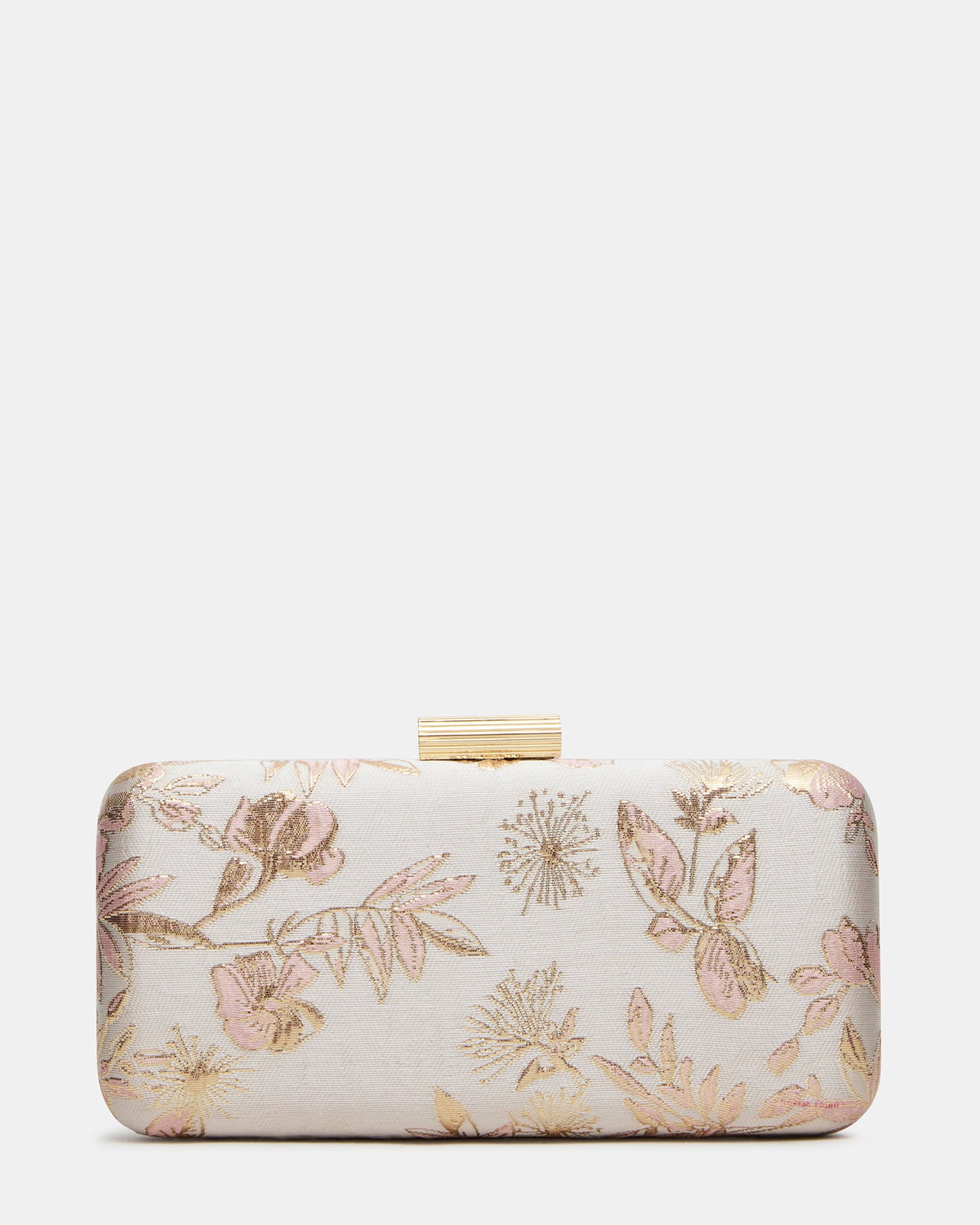 LOCAN Multi Silk Brocade Clutch Handbag | Steve Madden