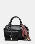 MEL Black Top-Handle Crossbody Keychain Gift Set | Steve Madden