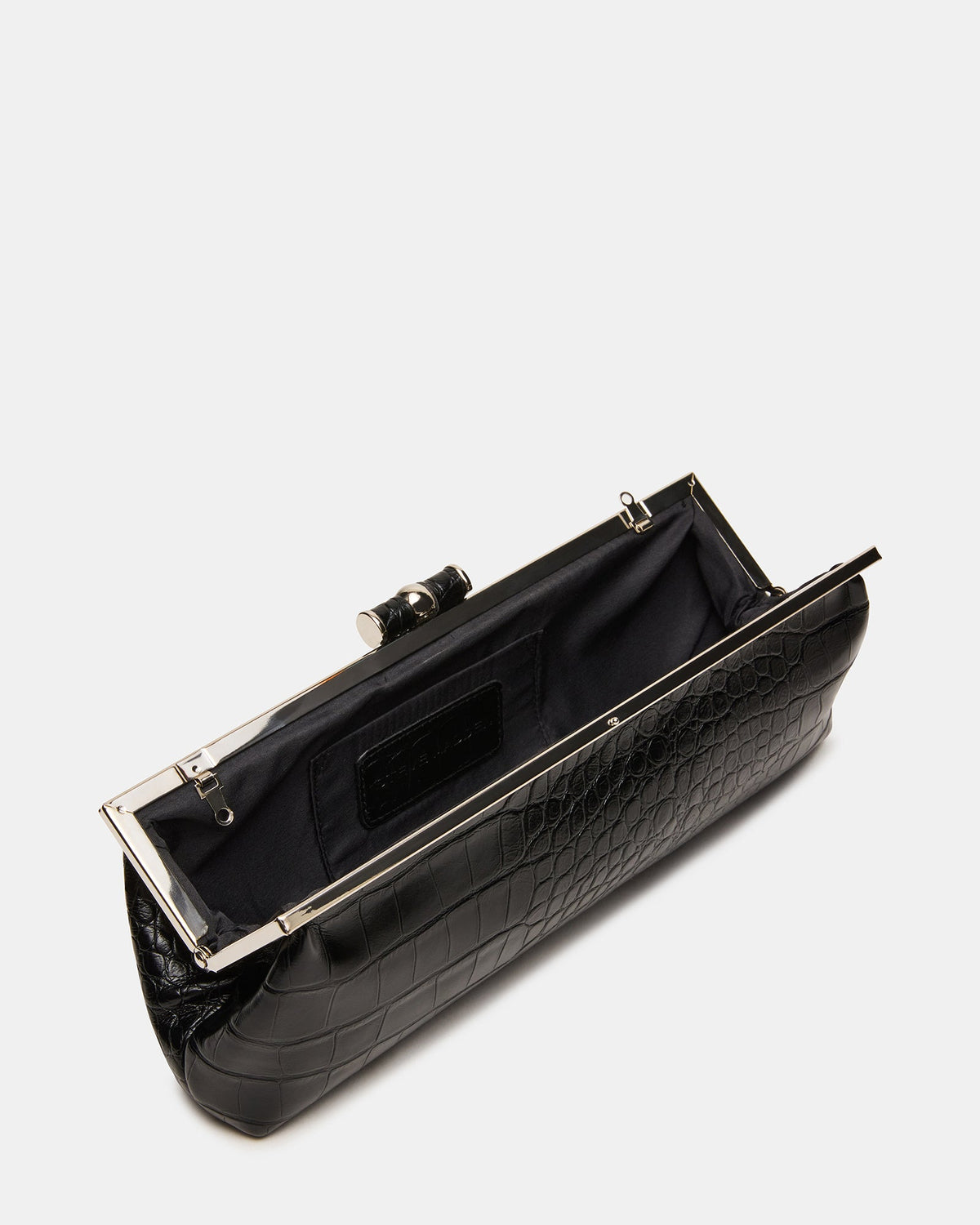 STEFANO BAG BLACK CROCODILE