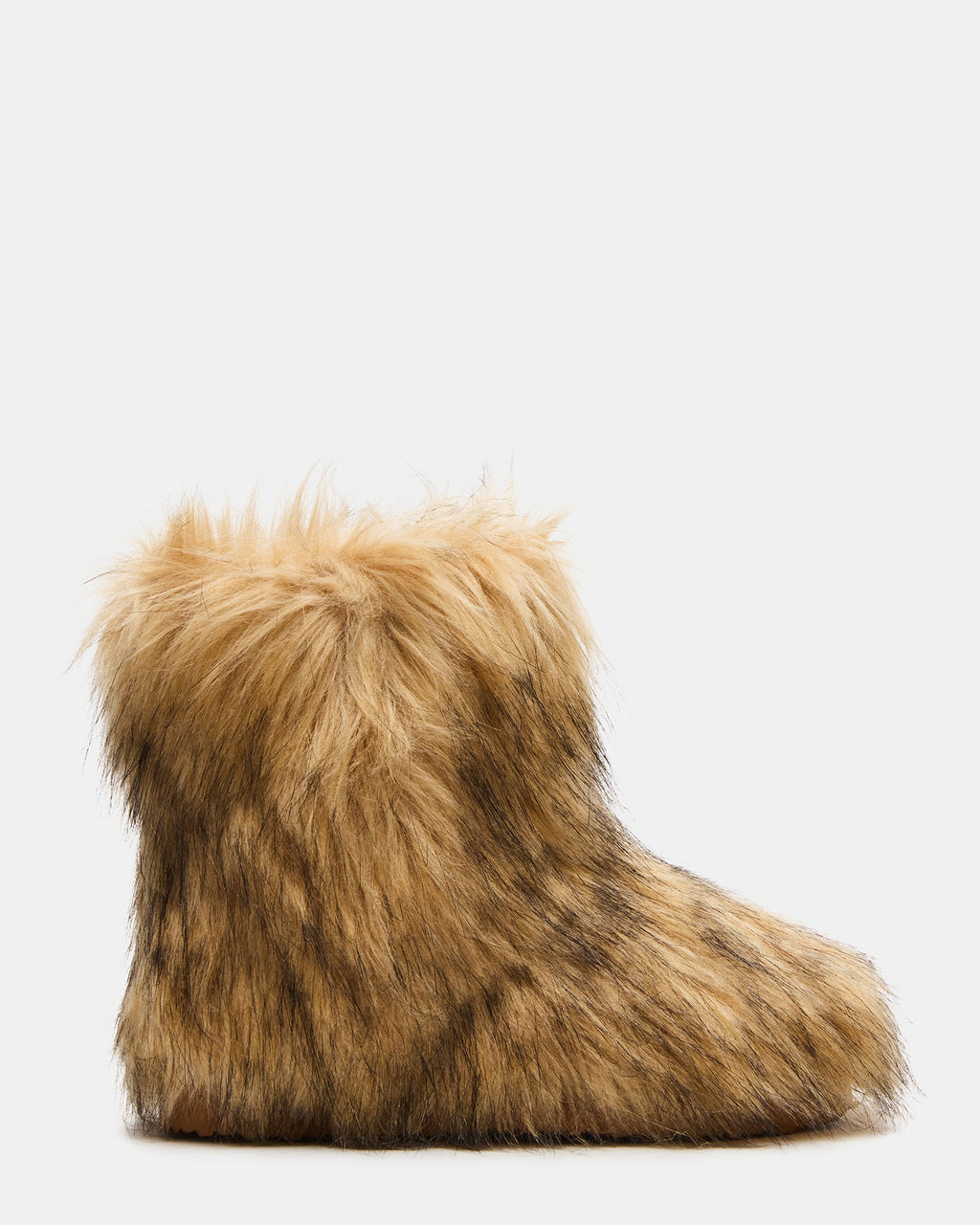 Kids' BEASTIE Tan Faux Fur Girls' Ankle Boot | Steve Madden