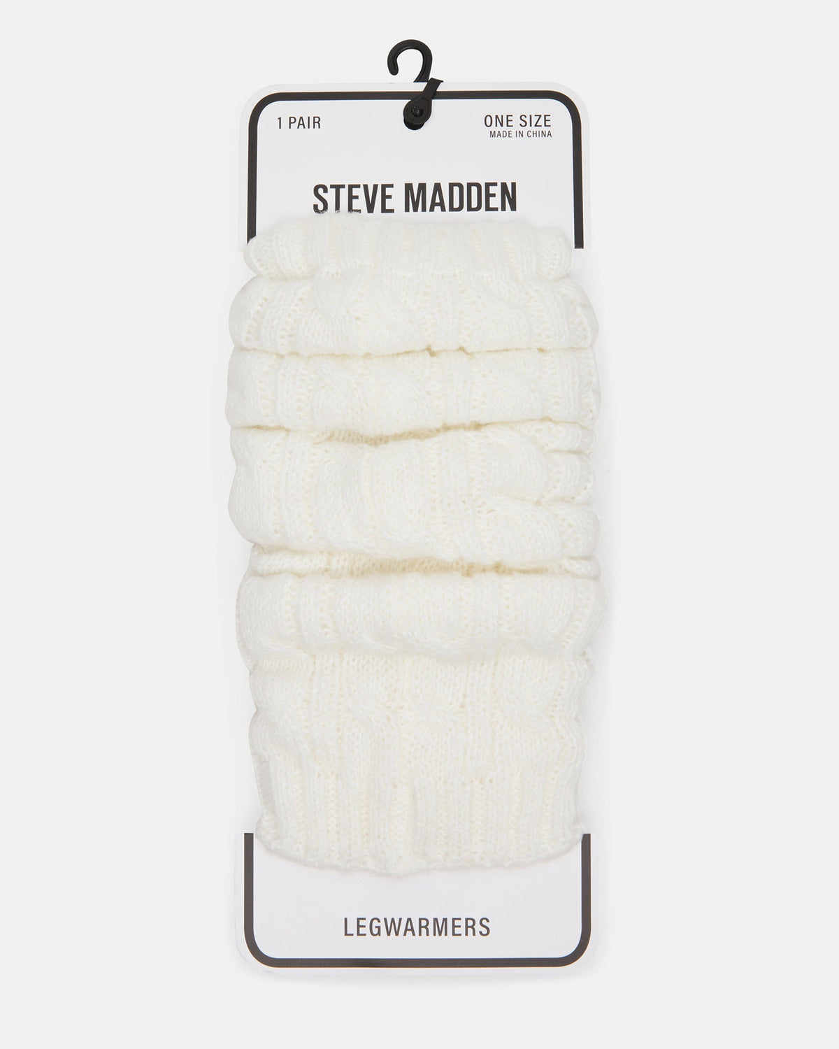 1 PACK CHUNKY CABLE LEG WARMERS IVORY