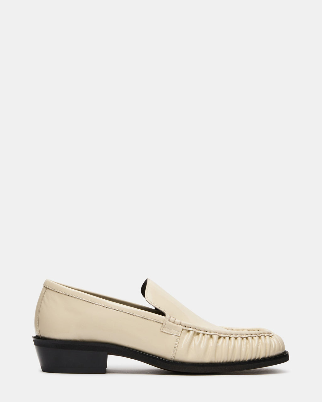 GERONIMO Cream Scrunched Square-Toe Slip-On Men's Loafer | Steve Madden
