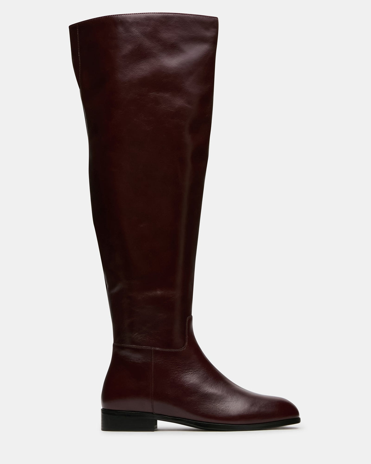 CANTER Dark Cherry Leather Wide Calf Over-The-Knee Women's Boot | Steve Madden