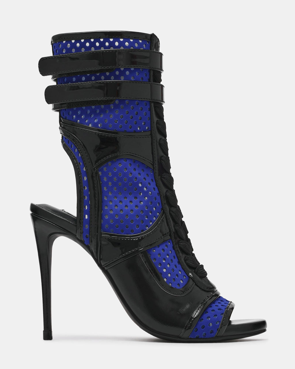 CIELO Blue Multi Lace-Up Stiletto Mesh Women's Heel | Steve Madden