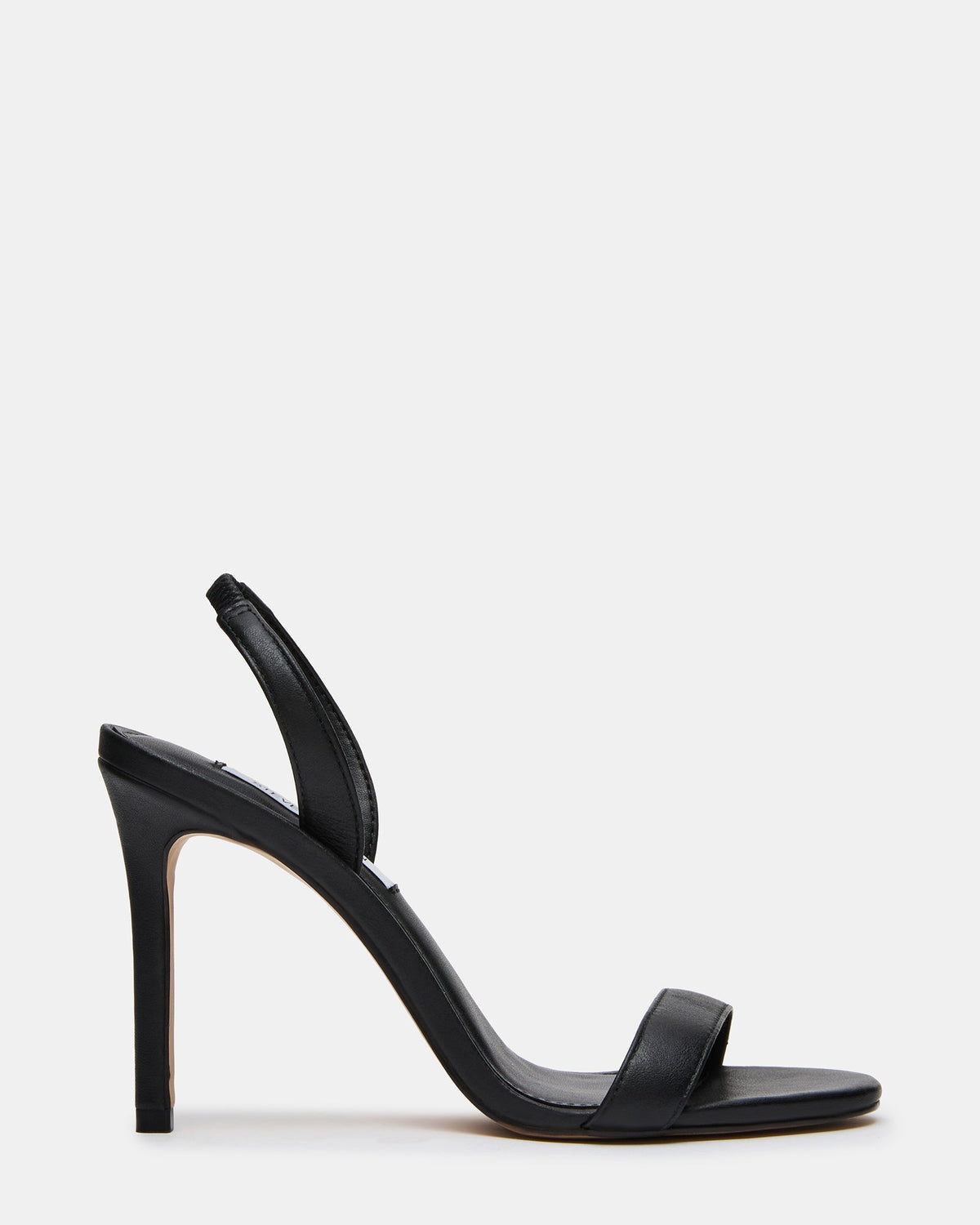 JADY Black Leather Slingback Round-Toe Stiletto Women's Heel | Steve Madden