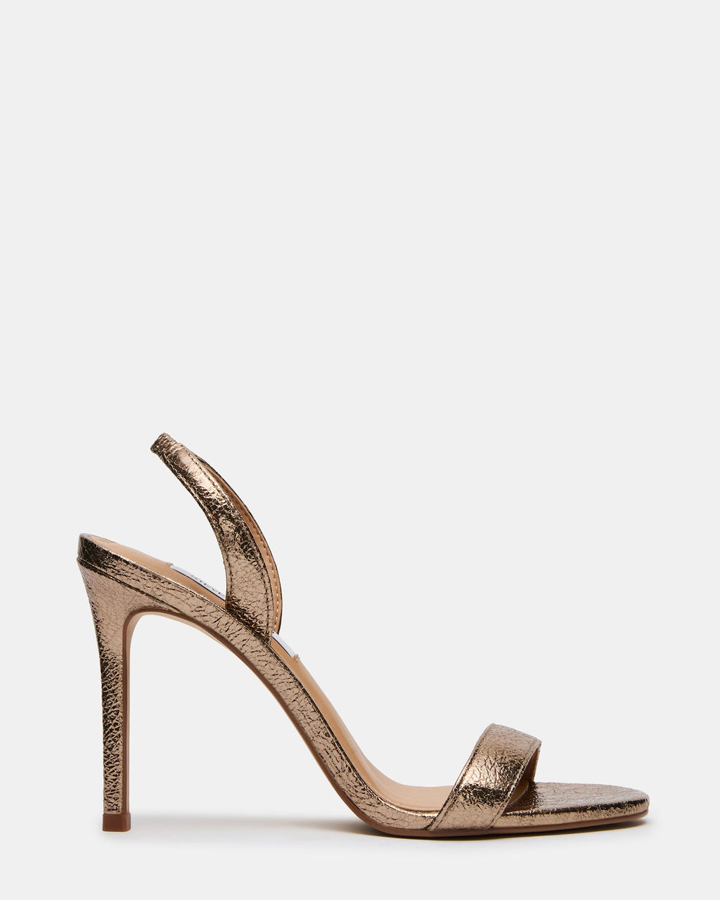 JADY Pewter Metallic Slingback Round-Toe Stiletto Women's Heel | Steve Madden